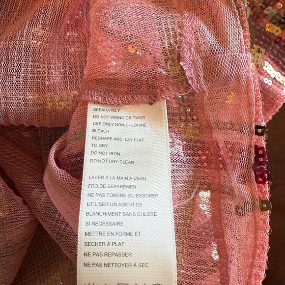 Free People Make it Easy sequins Tee size XS boxy crop - Picture 5 of 8